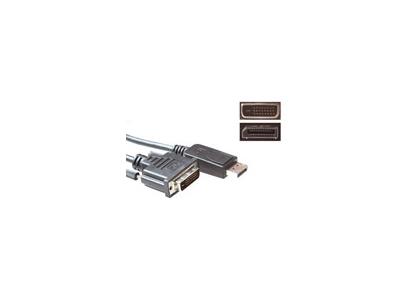 ACT DisplayPort - DVI Kabel -  3,0 m Videokilde: DisplayPort (AK3997)