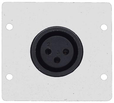 KRAMER Modul 1xXLR Hun Lodding Dual Hvit (WA-1XLFW)