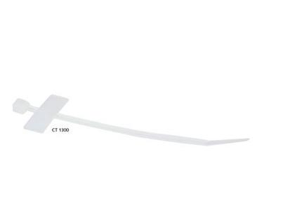 ACT Strips 100 mm Hvit m/ kabelmerking Pose m/100 Stk L:100mm (Cable Tie 1300)
