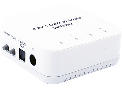 CYPRESS Switch 4x1 Audio Digital S/PDIF TOSLink IR Remote (DCT-17)
