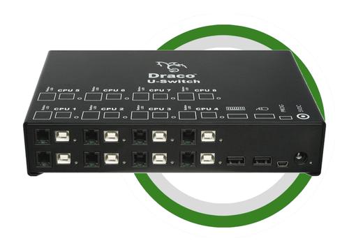 IHSE Draco U-Switch 8-port USB 2.0 KB/Mouse Switch (K476-8U)