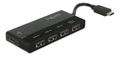 DELOCK Externer USB 3.1 Gen 1 Hub USB Type-C™ > 4 x USB Typ-A + 1 x US