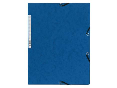 EXACOMPTA Strikkmappe EXACOMPTA A4 3 kl 355g blå (55302E*10)