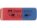 FABER-CASTELL Viskelær FABER CASTELL 7070 rød/blå