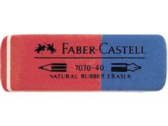 FABER-CASTELL Viskelær FABER CASTELL 7070 rød/blå