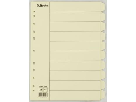 EMO Skilleblad ESSELTE A4 10-delt manil fane (44896)