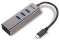 I-TEC USB-C METAL HUB 3 + GLAN 3 PORT HUB + ETHERNET ADAPTER ACCS