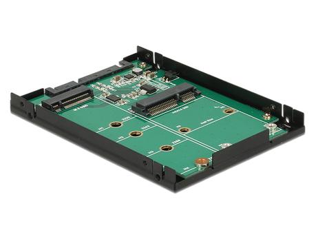 DELOCK 2.5? Converter SATA 22 pin > 1 x M.2 key B + 1 x mSATA - 9.5 m (62866)
