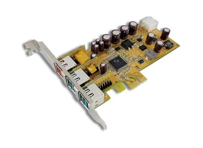 SUNIX PCI  Express 3xUSB 2.0 Powered USB ports 1x24V 2x12V (PUB1200X)