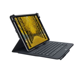 LOGITECH Universal Folio Keyboard - Tastatur & Folio sæt - Sort (920-008340)