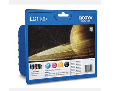 BROTHER Blekk Brother LC1100 value sort+cmy (4) (LC1100VALBPDR)