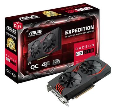 ASUS EX-RX570-O4G 4GB GDDR5 256bit 1x Native DVI 1xHDMI 1xDP (90YV0AI0-M0NA00)