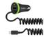 BELKIN Car Charger 3_4A with USB port _ integrated coiled micro USB Cable/ Black