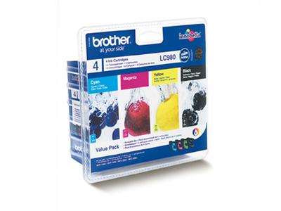 BROTHER Bläckpatron Brother Value Pack (LC980VALBPDR)