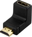 DELOCK HDMI-adapter, 19-pin hane till hona, vinklad