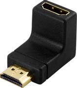 DELOCK HDMI Adapter HDMI Typ A -> Typ A Bu/St 90° 
