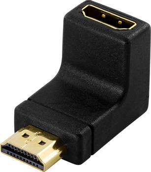 DELOCK HDMI-adapter,  19-pin hane till hona, vinklad (65071)