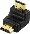 DELOCK HDMI-adapter, 19-pin hane till hane, vinklad