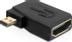 DELOCK HDMI adapter, Micro HDMI ha - HDMI ho, vinklad, svart