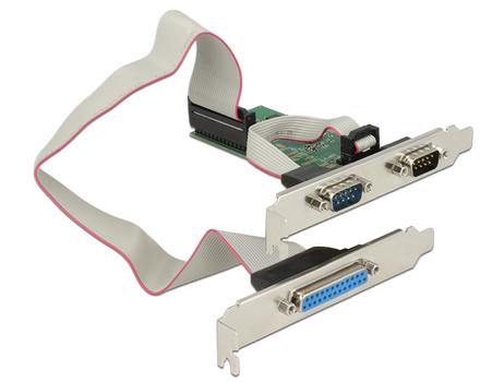 DELOCK PCI Express Card > 2 x Serial RS-232 + 1 x Parallel (89556)