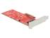 DELOCK PCI Express x4 Karte > 1 x intern NVMe M.2 Key M 110 mm mit Küh