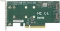 SUPERMICRO LOW PROFILE PCIE RISER CARD SUPPORTS 2XM2 MODULE ACCS