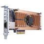 QNAP DUAL M.2 22110/ 2280 PCIE SSD + SINGLE 10GBASE-T10GBE NWEXPCARD (QM2-2P10G1T)