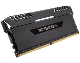 CORSAIR 64GB (8 x 8 GB) DDR4 2666MHz CL16 Vengeance RGB Svart (CMR64GX4M8A2666C16)