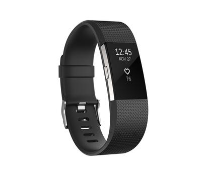 FITBIT Charge 2 - Black/ Silver - Small (FB407SBKS)