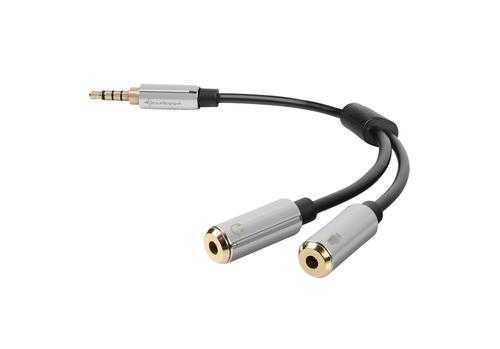 SHARKOON 0.12M, 3.5Mm/ 2X3.5Mm Audio  (4044951019632)