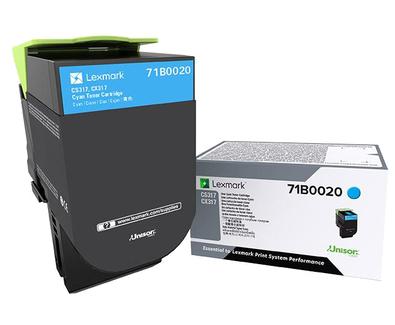LEXMARK Origineel Tonercartridge 71B0020 Cyaan Standaard capaciteit (71B0020)