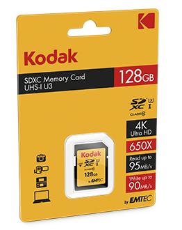 EMTEC SD Card 128GB KODAK SDHC  (EKMSD128GXC10HPRK)