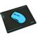PORT DESIGNS Wireless MOUSE - NEON BLUE+mouse pad