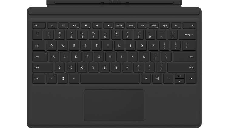 microsoft surface pro type cover (m1725) - keyboard