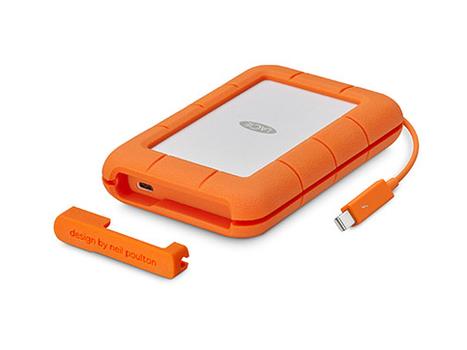 LACIE RUGGED 512GB Thunderbolt USB-C 6,4cm 2,5inch SSD performance 510MB/s shock/ dust/ water resistant (STFS500400)