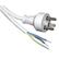 ROLINE Power Cable Open End. K Plug. White. 4.0m