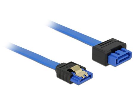 DELOCK Extension cable SATA 6 Gb/s male > SATA female 70 cm blue latchtype (84974)