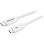 STARTECH "0,5m Thunderbolt 3 Cable 40Gbps/White - Thunderbolt USB-C DP"