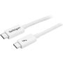 STARTECH 1M THUNDERBOLT 3 USB C CABLE 20GBPS - WHITE CABL (TBLT3MM1MW)