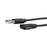 StarTech USB-A til vinklet USB-C-kabel - 1m (USB2AC1MR)