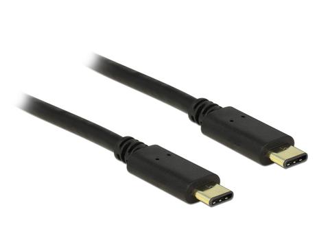 DELOCK USB Kabel Delock C -> C St/St 2.00m schwarz (83332)