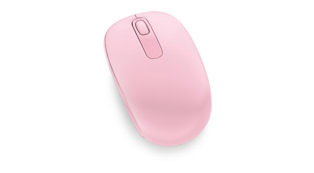 MICROSOFT MOBILE MOUSE 1850 LIGHT ORCHID WIRELESS USB-A NANO TRANSCEIVER WRLS (U7Z-00024)