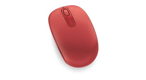 MICROSOFT MOBILE MOUSE 1850 FLAME RED WIRELESS USB-A NANO TRANSCEIVER WRLS (U7Z-00033)