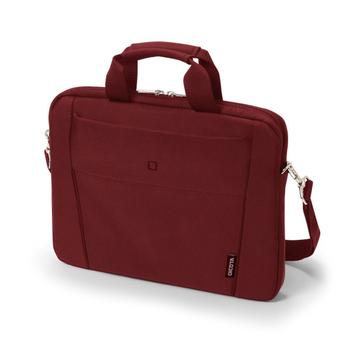 DICOTA A Slim Case BASE Laptop Bag 12.5" Red.  The functional,  lightweight notebook bag comes with a lockable cushioned notebook compartment for extra protection and a notebook strap that keeps the notebook  (D31302)