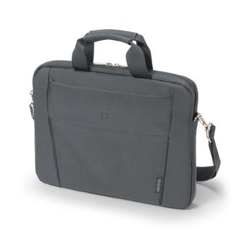 DICOTA A Slim Case BASE Laptop Bag 12.5" Grey. The functional,  lightweight notebook bag comes with a lockable cushioned notebook compartment for extra protection and a notebook strap that keeps the notebook  (D31301)