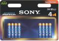 SONY ALK STMN PLAT LR03-AAA X4+4PCS . BATT
