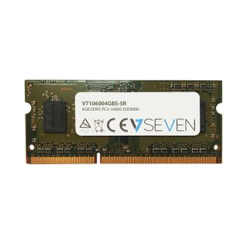V7 4GB DDR3 1333MHZ CL9 NON ECC SO DIMM PC3-10600 1.5V MEM (V7106004GBS-SR)