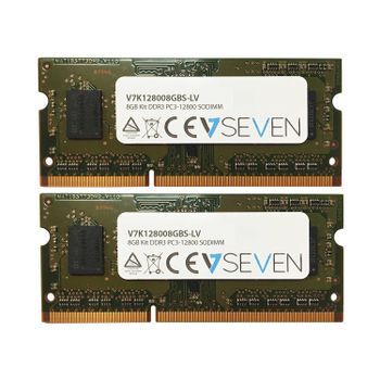 V7 2X4GB KIT DDR3 1600MHZ CL11 NON ECC SO DIMM PC3L-12800 1.35V LEG MEM (V7K128008GBS-LV)
