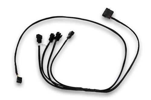 EKWB 4-PIN intern strøm 4 pin PWM (male) - 4 pin PWM (female) Sort 80cm (3831109867808)
