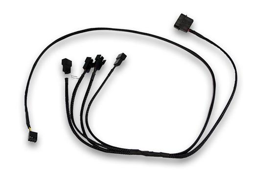 EKWB 4-PIN intern strøm 4 pin PWM (male) - 4 pin PWM (female) Sort 80cm (3831109867808)